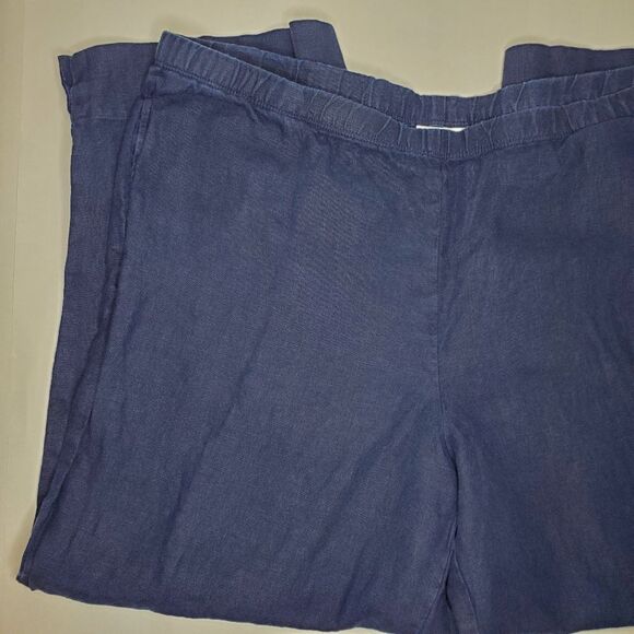J Jill Love Linen Cropped Pants Size L - Picture 6 of 10
